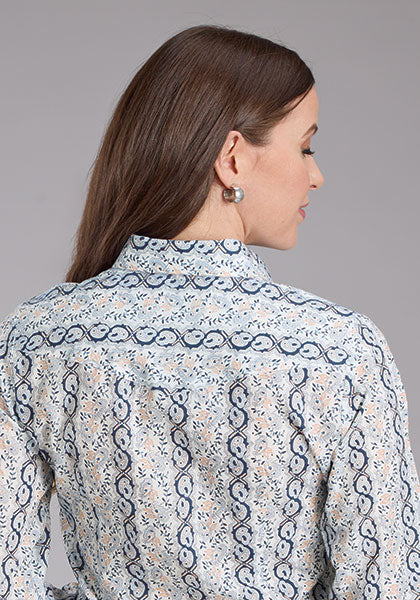 Roper Paisley Trellis Print - Broken horn