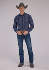 Roper Snap Stripe Shirt - Broken horn