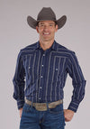 Roper Snap Stripe Shirt - Broken horn