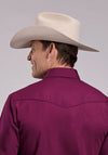Roper Solid Broadcloth W/Piping - Broken horn