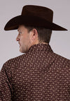 Roper Stretch Poplin Paisley - Broken horn