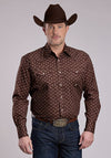 Roper Stretch Poplin Paisley - Broken horn