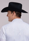 Roper Stripe White And Black - Broken horn