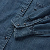 Stetson Embroidered Denim Crop Top - Broken horn
