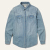 Stetson Long-Sleeved Denim Shirt - Broken horn