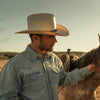 Stetson Long-Sleeved Denim Shirt - Broken horn