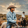 Stetson Long-Sleeved Denim Shirt - Broken horn