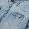 Stetson Long-Sleeved Denim Shirt - Broken horn