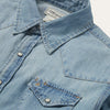 Stetson Long-Sleeved Denim Shirt - Broken horn