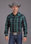 Stetson Men Lake Doby Plaid - Broken horn