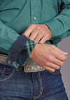 Stetson Men Teal Geo - Broken horn