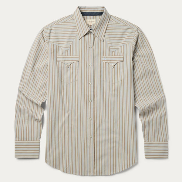Stetson Men Ticking Dobby Stripe - Broken horn