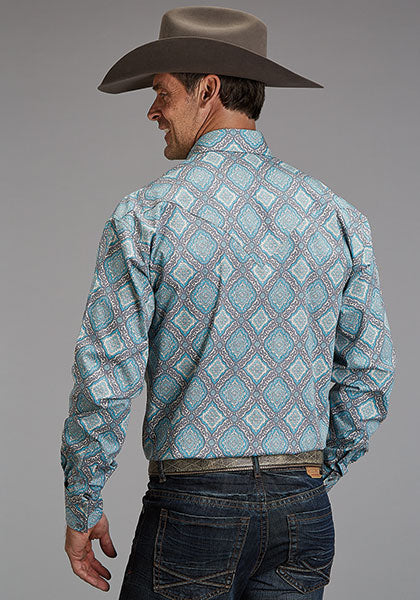 Stetson Men Turquoise Medallion - Broken horn