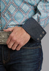 Stetson Men Turquoise Medallion - Broken horn