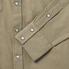 Stetson Olive Oxford Western Shirt - Broken horn