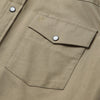 Stetson Olive Oxford Western Shirt - Broken horn