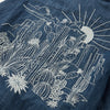 Stetson Embroidered Denim Crop Top - Broken horn