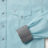 Stetson Snap 2 pocket Print - Silver Diamond Neat - Broken horn