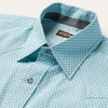 Stetson Snap 2 pocket Print - Silver Diamond Neat - Broken horn