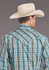 Stetson Vintage Turquoise Plaid - Broken horn