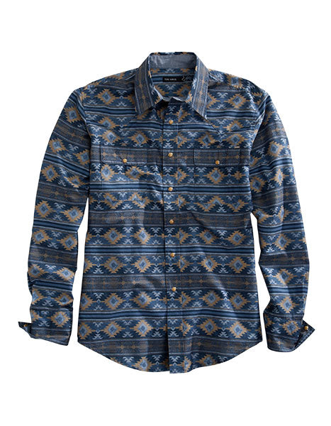 Tin Haul Mens Indgo Aztec - Broken horn