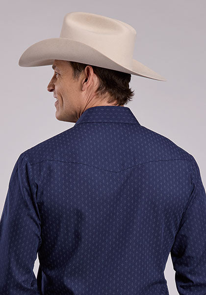 Roper Men Diamond Dots Print - Broken horn