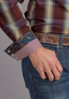 Stetson Men Red Rock Dobby Plaid - Broken horn