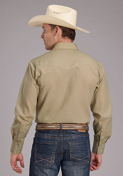 Roper Men Solid Broadcloth - Broken horn