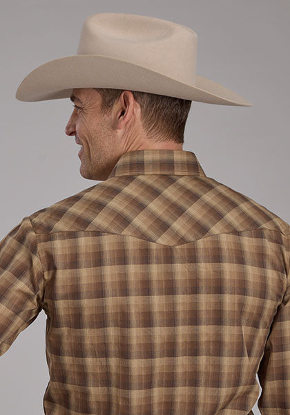 Roper Men Plaid - Broken horn