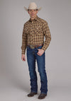 Roper Men Plaid - Broken horn