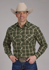 Roper Men Plaid - Broken horn