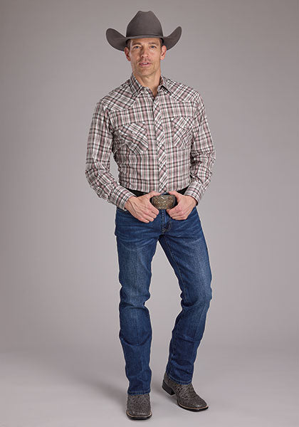 Roper Men Plaid - Broken horn
