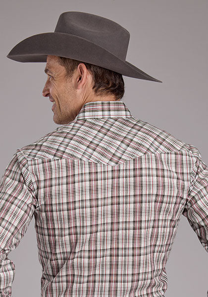 Roper Men Plaid - Broken horn