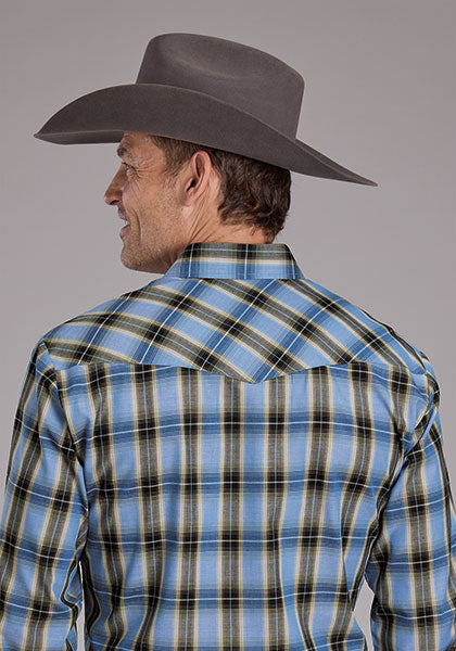 Roper Men Plaid - Broken horn