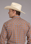 Roper Men Plaid - Broken horn