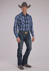 Roper Men Plaid - Broken horn