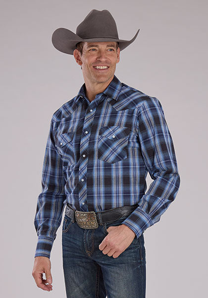 Roper Men Plaid - Broken horn
