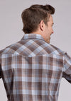 Roper Men Plaid - Broken horn
