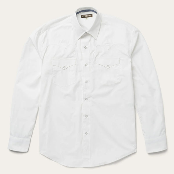 Stetson Classic Solid Poplin Shirt - Broken horn