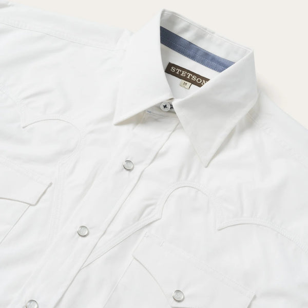 Stetson Classic Solid Poplin Shirt - Broken horn