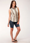 Roper Women Sleeveless Desert Stripe - Broken horn