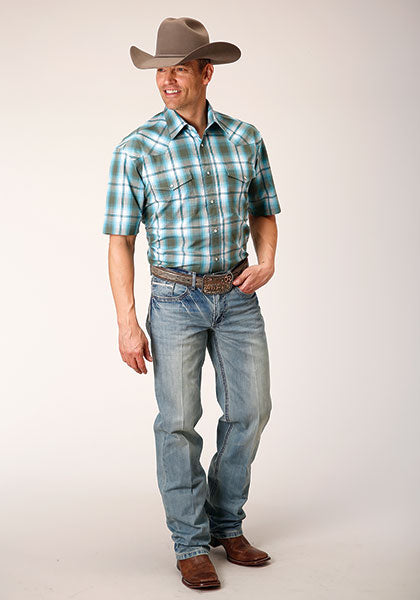 Roper Men Meadow Shirt - Broken horn