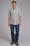 Roper Men's Ombre Stripe - Broken horn