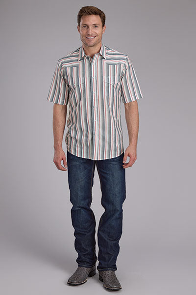Roper Men's Ombre Stripe - Broken horn