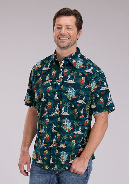 Roper Men's Panlolos Print - Broken horn