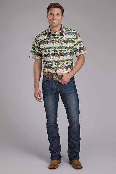Roper Men's Tropical Horses - Broken horn