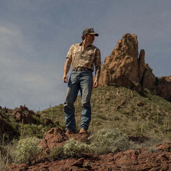Stetson Gold Dust Plaid - Broken horn