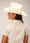 Roper Women Cream Diamond Print - Broken horn
