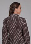 Roper Women Brown & Cream Floral - Broken horn