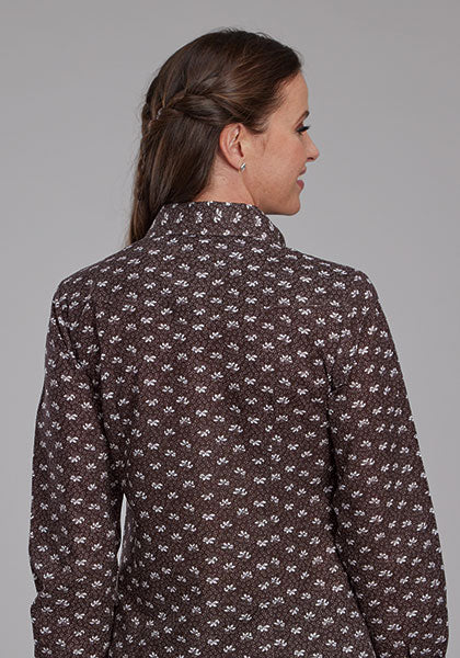 Roper Women Brown & Cream Floral - Broken horn